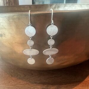 Stunning Sterling Silver Jane Diaz Elegant Dangle Earrings